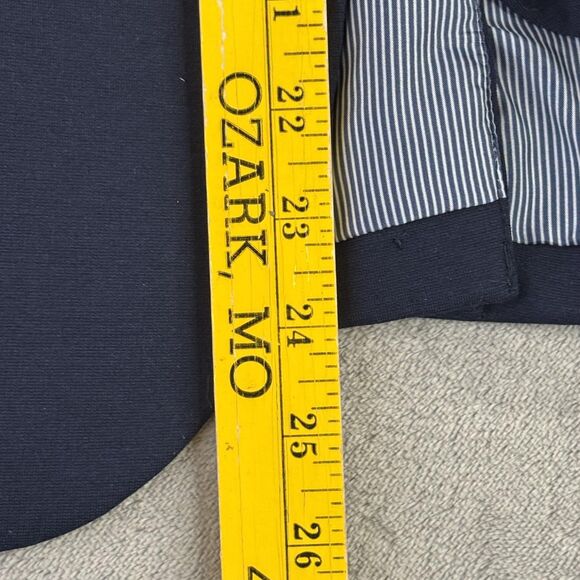 Gap Blazer Womens 8 Navy CL Academy Stretch Lined One Button Jacket Career - Picture 13 of 16